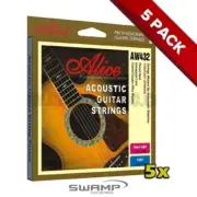 5x Alice Acoustic Guitar Strings - 11-52