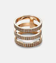 [Repossi] Repossi Berbere 18kt rose gold ring with diamonds P gold