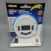 Indoor Lighting Security Digital Programmable Timer Woods Industries 59732 NIP