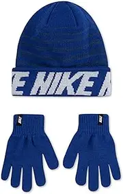 [Nike] Boy`s Repeat Stripe Beanie & Gloves 2 Piece Set