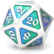 Dire D20 Metal Single Dice, Spellbinder Gaia