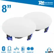 Power Dynamics NCBT8 Low Profile Ceiling Speaker Set BT 8" Inch White