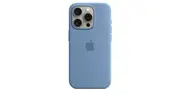iPhone 15 Pro Silicone Case with MagSafe — Winter Blue