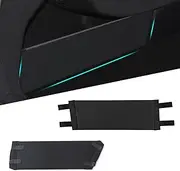 Compatible with BYD Qin Tang DMI EV plusEV 2Pcs Rear Trunk Organizer Side Divider Partition Board for Left Side, Fiber Waterproof Car Rear Storage Side Baffle Partition Boa(Size:for Qin plusEV 18-24)
