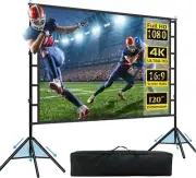 Projector Screen and Stand, Portable Projector Screen Outdoor Projector Screen 1
