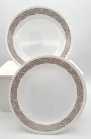 Corelle SAND SKETCH 6 3/4" Appetizer/Bread/Dessert Plates 2 New with Tags
