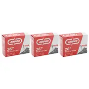 3PK AirPro Bicycle Inner Tube 40mm w/ Presta Valve 26x1.25-1.50''