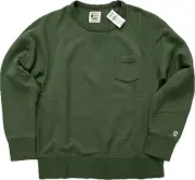 TODD SNYDER x CHAMPION MIDWEIGHT SWEATSHIRT in TREETOP GREEN X-Large