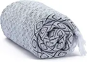 Americanflat 100% Cotton Throw Blanket for Couch - 50x60 Navy and White Throw Blanket for Bed or Sofa - Machine Washable, All Seasons Neutral Lightweight Throw Blanket Indoor or Outdoor Use