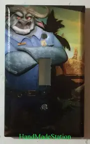 Zootopia Chief Bogo Light Switch Power Outlet Cover Plate Home decor