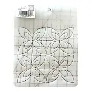 DRITZ Quilting 6" Stencil Double Flower Embroidery Craft Spring