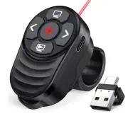 Rechargeable Wireless Presentation Clicker Finger Powerpoint 2-in-1 USB Type C