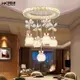 餐廳燈吊燈三頭現代簡約創意個性餐桌燈LED飯廳家用客廳水晶燈
