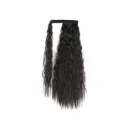 Wrap Around Clip In Ponytail Corn Curly Long Fake Hair Pieces Extensions for Women Synthetic Hair Extension
