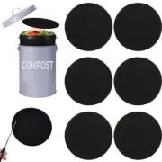 6/12Pack Compost Bin Charcoal Filters Round Compost Bucket 6.7 inches 10mm thick