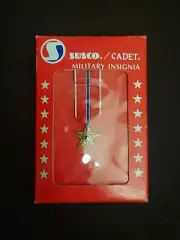 Susco Cadet U.S. ARMY CORPS Crest Ribbon MM Bronze Star Military Insignia New