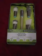 ECOTOOLS Wake Up and Glow Interchangeable 5 Piece Brush Set with Tin