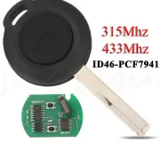 2Buttons Remote Smart Car Key 315/433MHz ID46 PCF7941 For Mitsubishi Colt HU56