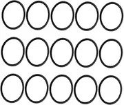 Kisangel 15pcs Trumpet Cornet Rubber Stop Rings Tuning Slide Bumper Stoppers for Noise Reduction Sound Improvement Lightweight Portable Instrument Accessories