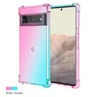 For Google Pixel 8 7 Pro 6 5 Luxruy Shockproof Aurora Gradient Clear Case Cover