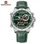 NAVIFORCE Mens Sport Watch LED Chronograph Wristwatch Military Digital Stopwatch