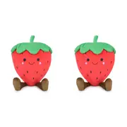 2x Adorables 17cm Strawberry Stuffed Plush Kids/Child Cuddle Hugging Toy 0m+