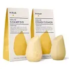 HiBAR Shampoo and Conditioner Bar Set, All Natural Hair Care, Plastic Free,