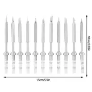 Mini Stainless Steel Soldering Iron Tips For TS100 Soldering Iron (11Pcs Set)