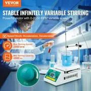 Magnetic Stirrer Hot Plate Max 572°F/300°C Hot Plate Stirrer 0-2000 RPM