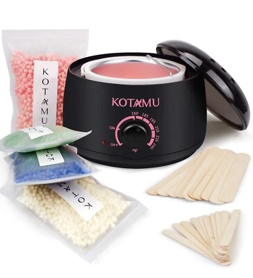 Wax Warmer Kit, KOTAMU Hair Removal Waxing Kit with 4 Hard Wax Beans Target for