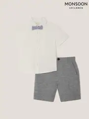 Monsoon Grey Smart Shorts Set 2 piece (H59892) | $150 - $185