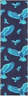 Amooorous Blue Neon Fluorescent Bird Design Grip Tape for Skateboards Non Slip Scooter Griptape Anti Slip Cruiser Grip Tape 33×9 Inch