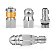 Sewer Jetter Nozzles, Drain Cleaning Nozzles Tips for Pressure Washer, 3 Piec...