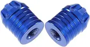 2pcs Valve Cap Valve Stem Cap Tire Air Cover Truck Accessories for Women Motor Accessories Stem Covers Blue Aluminum Alloy