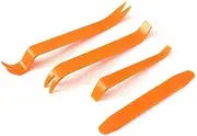 AIMALL 4X Plastic Car Radio Trim Panel Removal Tools – Dash Audio Door Molding Clip Installer, Pry Tool Set for Automotive, Upholstery & Furniture Repair