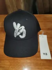 NEW Y-3 Simple Plain Cap IM1084 BLACK For Men Yohji Yamamoto Logo...