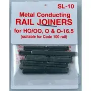 Peco SL10 HO/OO Code 100 Metal Rail Joiners (24 Pack) New