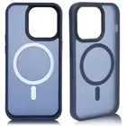 FOR iPhone 14, Pro, Max Magnetic Case [Compatible with MagSafe] Translucent Navy