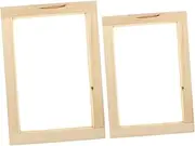 Tofficu 2Pcs Wooden Screen Frame for Printing Durable and Easy to Use DIY Crafting Tool for Shirts Fabrics Banners