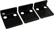 Small Security Cameras Wall Shelf Professional Acrylic Floating Shelves Set for Surveillance Camera Holder, for Home Office Bedroom Bathroom,3 PCS (Black)