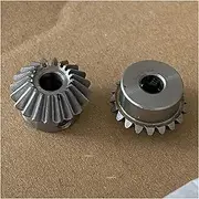 piccoli ingranaggi elettrici, 2pcs Straight Bevel Gear 1M 20T Steel/Copper 90° Vertical Directional Drive Steering Gear M4 5mm 6 8 6.35 Bore G-S(Steel Gear,8mm)