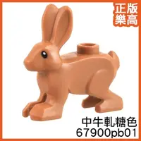 在飛比找蝦皮購物優惠-樂高 LEGO 中牛軋糖色 野兔 兔子 動物 67900pb