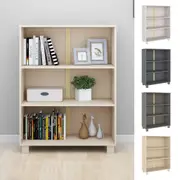 Solid Wood Pine Book Cabinet "HAMAR"Home Bookshelf Display Rack Multi Colours vidaXL