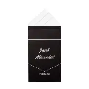 Men's Pre-Folded Triangles Pocket Square Handkerchief - White