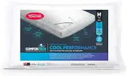 Tontine Comfortech Cool Performance Pillow - Medium Height & Support, Moisture Wicking Hydrocool® Technology, Soft Microfibre Cover, Anti Bacterial Protection, Machine Washable, Australian Made