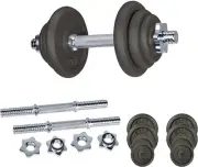 Adjustable Dumbbells Set,20Kg - 50Kg Standard Steel Bars Pair with Cast-Iron Ham