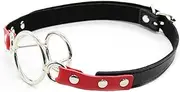 Sex Bondage BDSM Double Ring Open Mouth Gag Deep Throat Mouth Bite Ring Gags Adult SM Games Sex Bondage Restraint