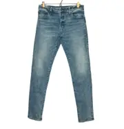 New American Eagle 32 X 34 Light Wash Airflex + Stretch Athletic Skinny Jeans