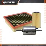 Wesfil Oil Air Fuel Filter Service Kit fits Saab 9-3 2.8L T V6 02/05-12/10 (for: Saab)