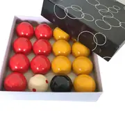 CASINO Pool Snooker Billiard BALLS 2" inch with 1 & 7/8" inch Measle White Training Set